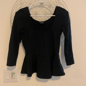 Bebe black blouse